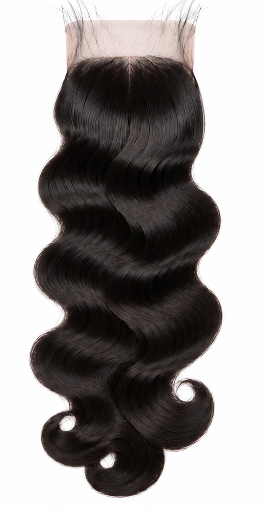 Raw 5x5 lace closure - Body Wave texture