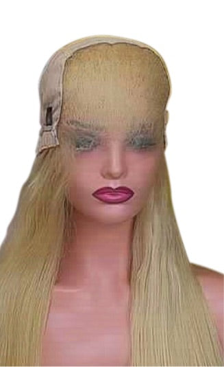 5x5 Transparent lace closure wigs 613 blonde